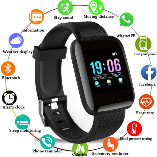 Smart Watch Men Blood Pressure Waterproof Smartwatch Women Heart Rate Monitor Fitness Tracker Watch Sport For Android IOS only in Bigswipe