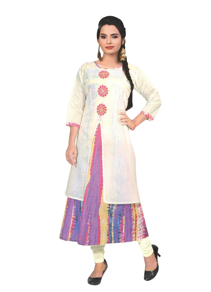 Multi Printed Layered Women's Kurti only in Bigswipe