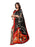 Beige, Black Color Georgette Saree only in Bigswipe