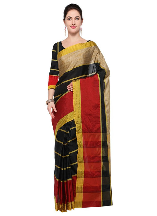 Multi Color Poly Silk Saree only in Bigswipe