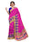 Pink, Purple, Golden Color Poly Silk Saree only in Bigswipe