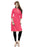 Pink Color Buttons,Border Rayon Kurti only in Bigswipe