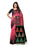 Pink, Black Color Tussar Silk (Art Silk) Saree only in Bigswipe