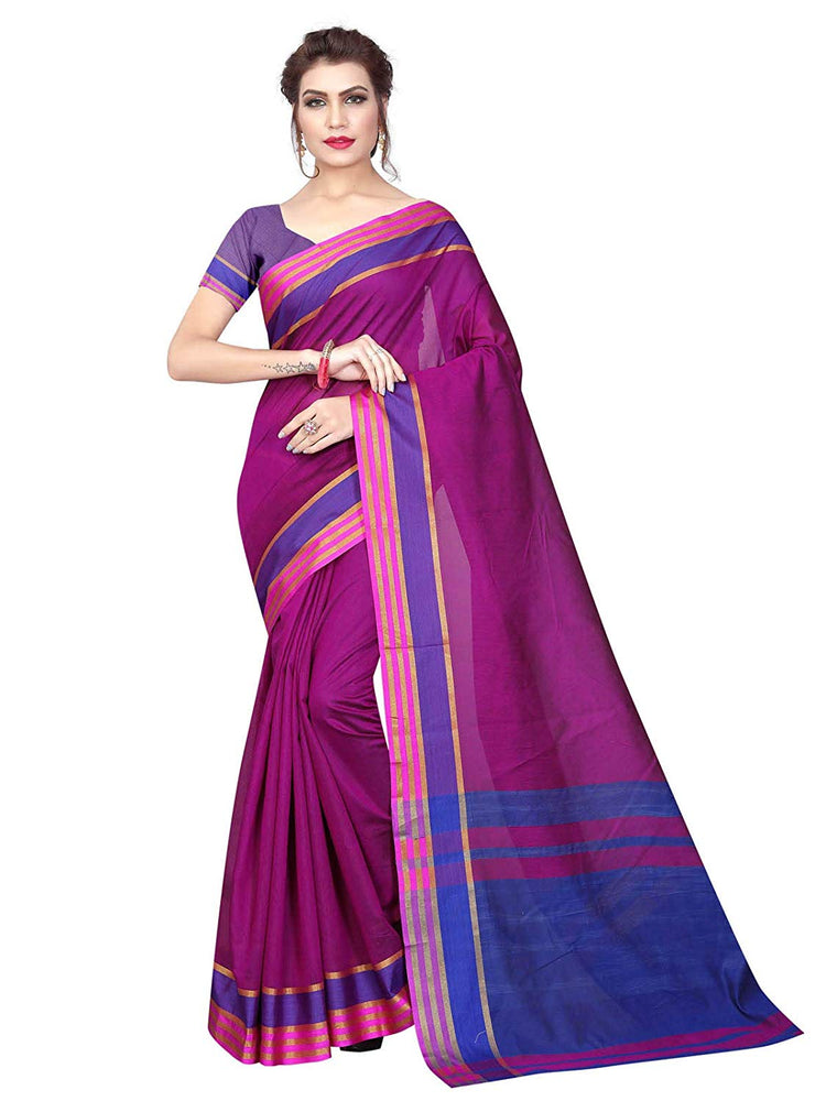 Magenta Color Chanderi Silk Saree only in Bigswipe