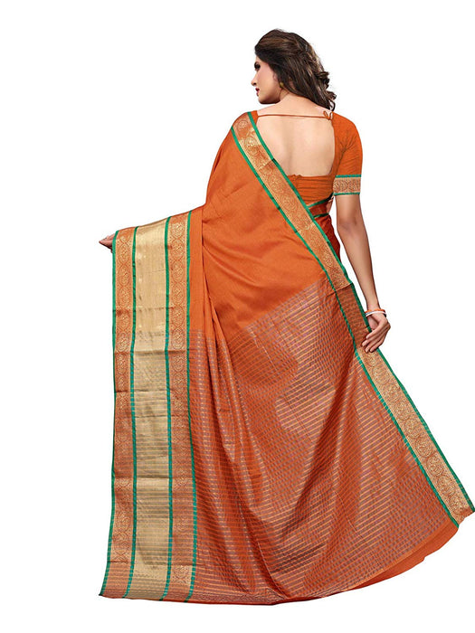 Brown Color Poly Silk Saree only in Bigswipe