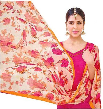 Dark Pink Salwar Material only in Bigswipe