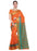 Orange,Green Color Cotton Silk Saree only in Bigswipe