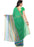 Printed Faux Georgette Green Color Saree only in Bigswipe
