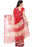 Printed Faux Georgette Red Color Saree only in Bigswipe