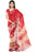 Printed Faux Georgette Red Color Saree only in Bigswipe