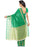 Printed Faux Georgette Green Color Saree only in Bigswipe