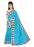 Blue Color Printed Chanderi Silk Saree With Blouse only in Bigswipe