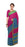 Pink &amp; Blue Color Printed Georgette Saree With Blouse only in Bigswipe