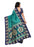 Turquoise Color Printed Mysore kalamkari Silk Saree With Blouse