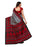 Maroon and grey Color Printed Bhagalpuri Silk Saree With Blouse only in Bigswipe