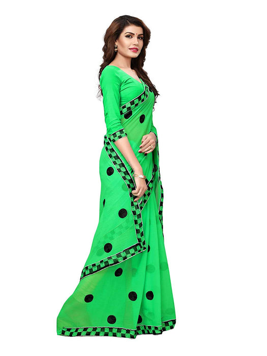 Green Color Georgette Saree only in Bigswipe