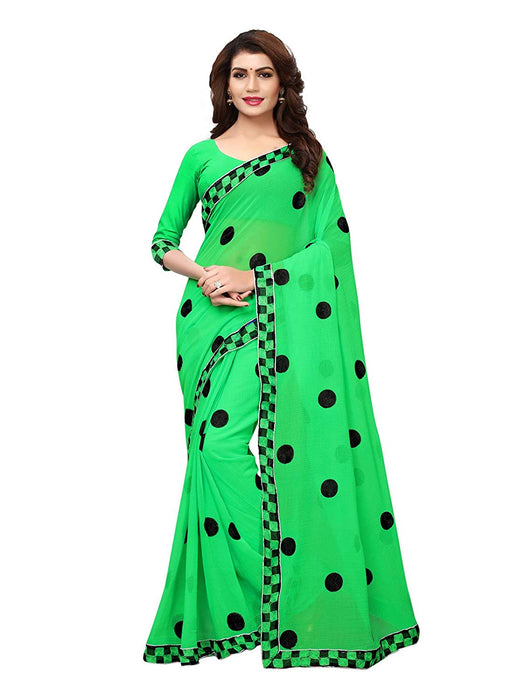 Green Color Georgette Saree only in Bigswipe