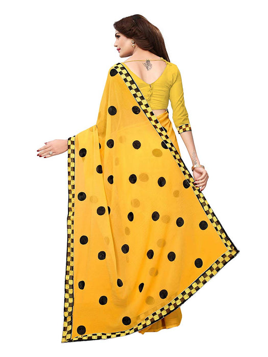 Yellow Color Georgette Saree