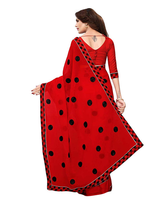 Red Color Georgette Saree