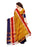 Yellow, Navy Blue, Red Color Poly Silk Saree