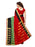 Red, Black, Green Color Poly Silk Saree