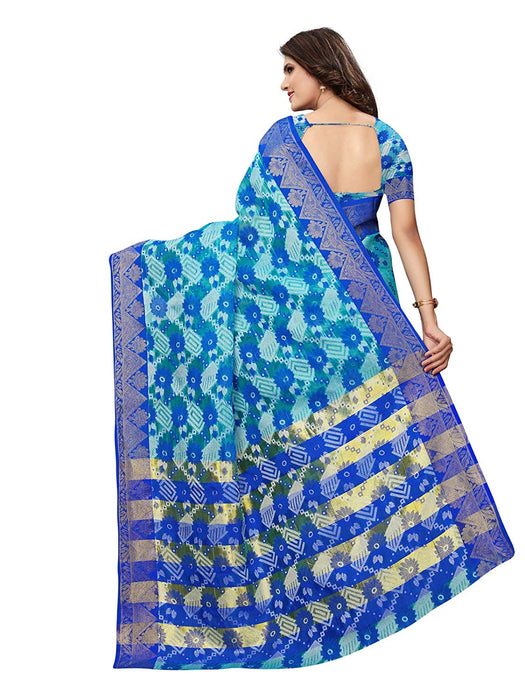 Blue Color Poly Silk Saree only in Bigswipe