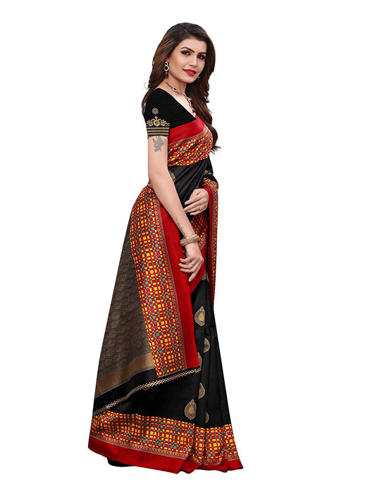 Black, Maroon, Multi Color Poly Silk Saree only in Bigswipe