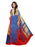 Beige, Blue, Multi Color Satin Saree only in Bigswipe