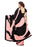 Pink, Black Color Crepe Saree only in Bigswipe