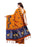 Yellow, Navy Blue Color Art Silk Saree