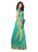 Turquoise Color Cotton Silk Saree