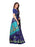 Navy Blue, Turquoise Color Khadi Silk (Art Silk) Saree only in Bigswipe