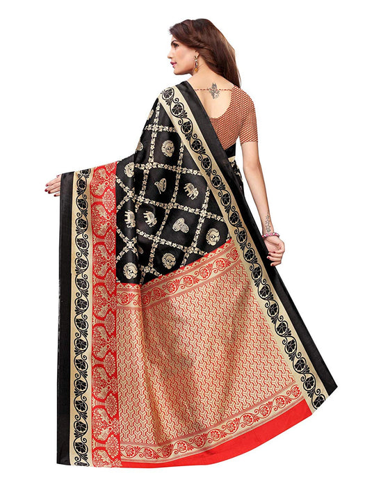 Black, Maroon Color Art Silk Saree only in Bigswipe