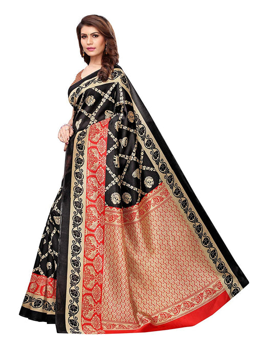 Black, Maroon Color Art Silk Saree only in Bigswipe