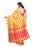 Yellow, Pink Color Poly Silk Saree