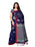 Navy Blue, Multi Color Poly Silk Saree only in Bigswipe