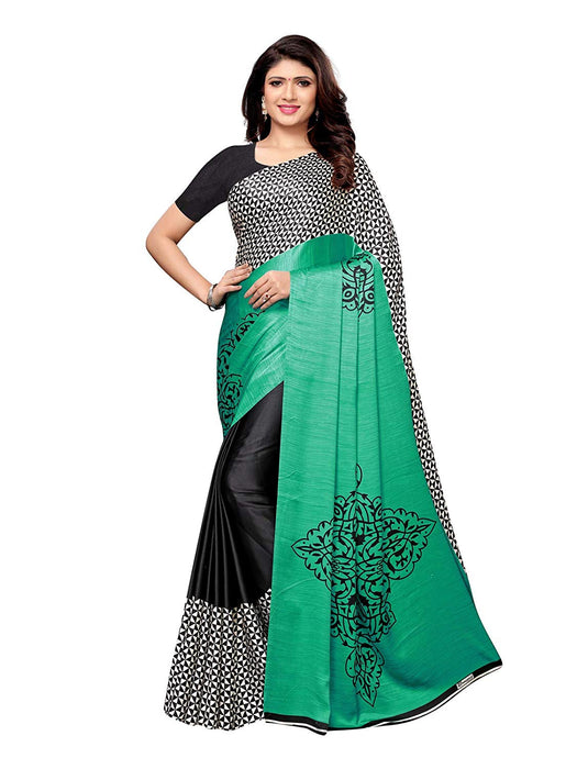 Black, White Color Satin Saree only in Bigswipe