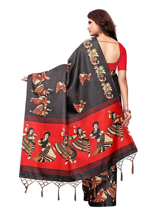 Black, Maroon Color Art Silk Saree only in Bigswipe