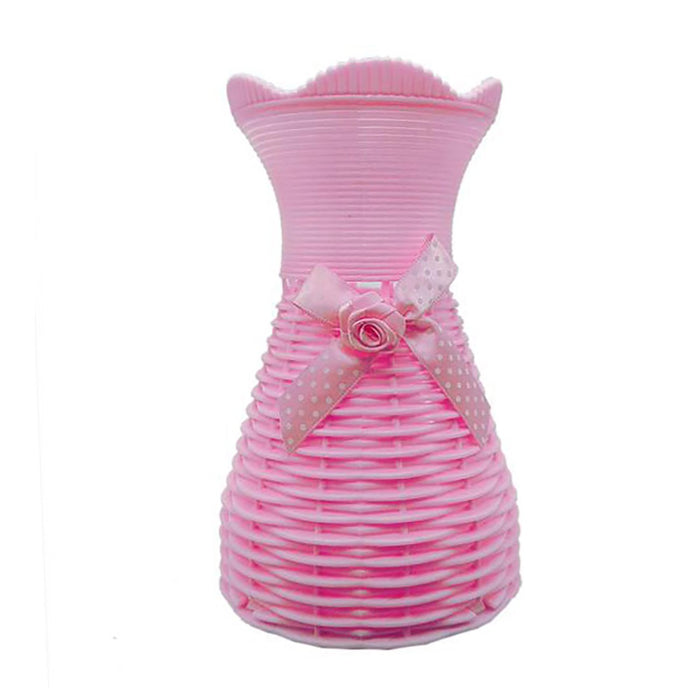 Plastic Pink Vase for home Decor (1 Piece) only in Bigswipe