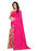 Printed Faux Georgette Pink Color Saree only in Bigswipe