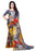 Printed Faux Georgette Grey Color Saree only in Bigswipe