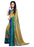Printed Faux Georgette Green Color Saree only in Bigswipe