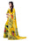 Printed Faux Georgette Yellow Color Saree only in Bigswipe