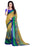Printed Faux Georgette Green Color Saree only in Bigswipe