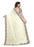 White Color Printed Chanderi Silk Saree With Blouse