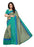 Green and beige Color Printed Bhagalpuri Silk Saree With Blouse only in Bigswipe