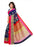 Multi Color Printed Bhagalpuri Silk Saree With Blouse only in Bigswipe