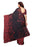 Maroon, Black Color Shimmer (Chiffon) Saree only in Bigswipe