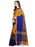 Yellow, Blue Color Poly Silk Saree