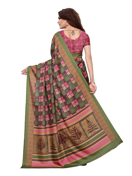 Green, Multi Color Vichita Silk (Art Silk) Saree only in Bigswipe